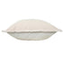 20" X 20" Beige 100% Cotton Zippered Pillow