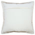 20" X 20" Beige 100% Cotton Zippered Pillow