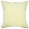 20" Light Yellow Cotton Throw Pillow