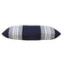 14" X 36" Navy Gray And White 100% Cotton Coastal Zippered Pillow