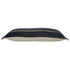 14" X 36" Navy Blue And Tan Cotton Striped Throw Pillow with Fringe