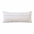 14" X 36" Gray And Off White Cotton Geometric Throw Pillow