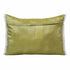 14" X 20" Green Blue And Ivory Flip Flops Lumbar Throw Pillow with Fringe