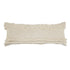 20" Cream Cotton Throw Pillow with Fringe