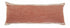 14" X 36" Orange And Off-White 100% Cotton Striped Zippered Pillow