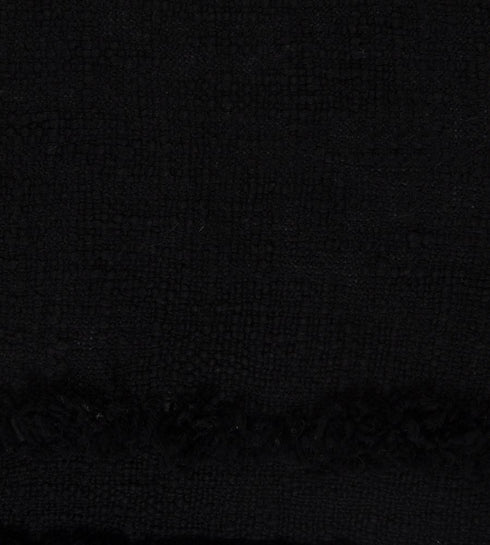 16" X 24" Black 100% Cotton Geometric Zippered Pillow