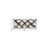 14" X 36" Black And White Polyester Geometric Zippered Pillow