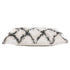 14" X 36" Black And White Polyester Geometric Zippered Pillow