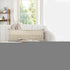 14" X 36" Beige And Gray Cotton Chevron Throw Pillow