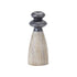 Set of Four Natural and Black Resin and Stone Powder Ornate Tabletop