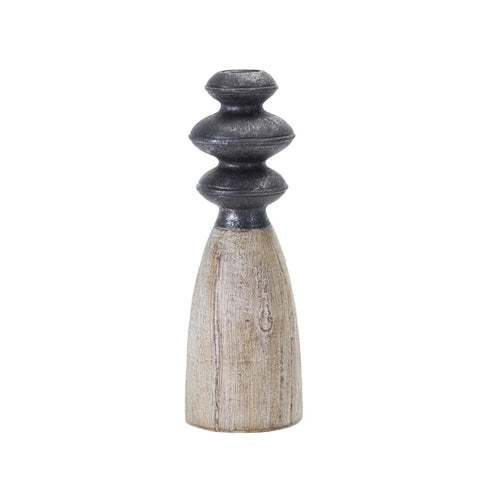 Set of Four Natural and Black Resin and Stone Powder Ornate Tabletop