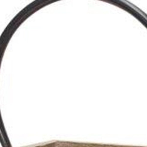13" Natural Distressed Wood And Glass Centerpiece Lantern Candle Holder