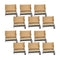 Set of Twelve Ivory Flameless Christmas Clip On Taper Candle