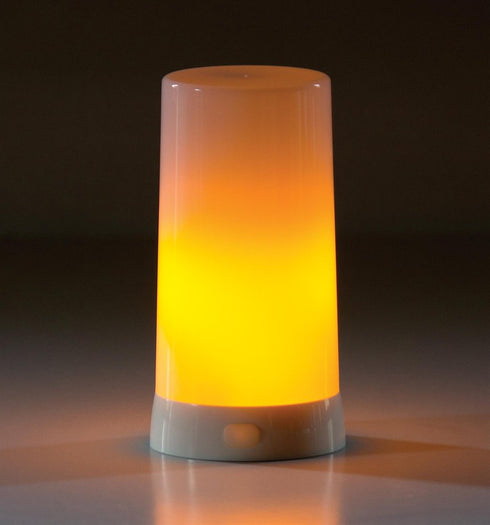 Set of Two White Flameless Pillar Candle