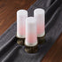 Set of Two White Flameless Pillar Candle