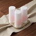 Set of Two White Flameless Pillar Candle