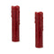 Set of Two Red Flameless Pillar Candle