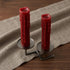 Set of Two Red Flameless Pillar Candle