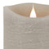 7" Gray Flameless Designer Candle