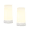 Set of Two White Flameless Pillar Candles