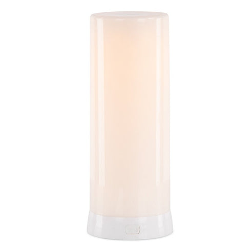 8" White Flameless Designer Candle