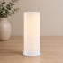 8" White Flameless Designer Candle