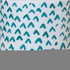 Set of Two Aqua Teal And White Ceramic 2 Ounce Chevron Round Distressed Pot Planters