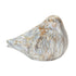Set of Two Brown Blue And Ivory Faux Marble Bird Figurines
