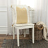 20" Yellow and White Color Block Cotton Throw Pillow With Tassels