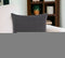 22" Charcoal Striped Cotton Throw Pillow