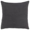 22" Charcoal Striped Cotton Throw Pillow