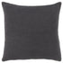 22" Charcoal Striped Cotton Throw Pillow