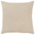 22" Natural Striped Cotton Throw Pillow