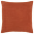 22" Orange Striped Cotton Throw Pillow
