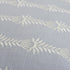 20" Light Blue and White Cotton Throw Pillow With Embroidery