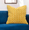 20" Yellow Cotton Throw Pillow With Texture