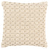20" Ivory Cotton Throw Pillow With Texture