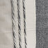 20" White and Black Striped Cotton Throw Pillow with Tassels and Texture