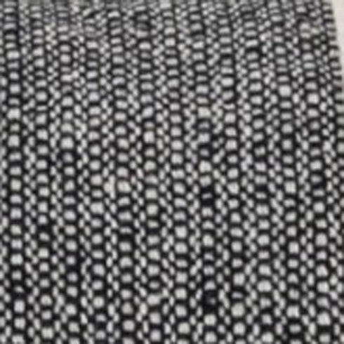 20" White and Black Striped Cotton Throw Pillow with Tassels and Texture
