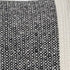 20" White and Black Striped Cotton Throw Pillow with Tassels and Texture