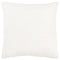 22" White Striped Cotton Throw Pillow