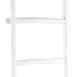 76" White Six Step Solid Wood Decorative Ladder