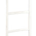 76" White Six Step Solid Wood Decorative Ladder