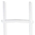 76" White Six Step Solid Wood Decorative Ladder