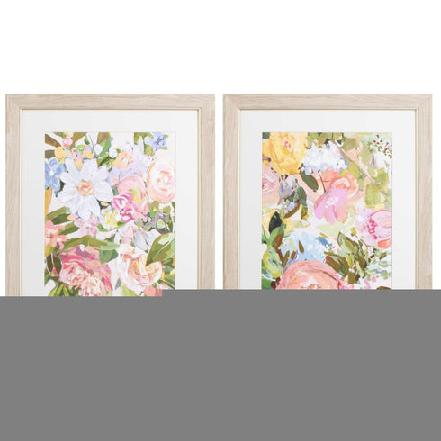 Set Of Two Abundance Plethera Brown Framed Print Wall Art