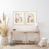 Set Of Two Abundance Plethera Brown Framed Print Wall Art