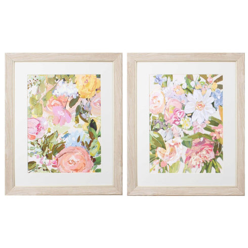 Set Of Two Abundance Plethera Brown Framed Print Wall Art