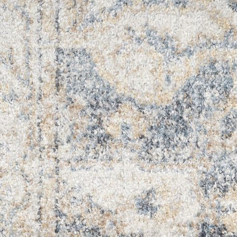 9' X 12' Gray Oriental Power Loom Area Rug