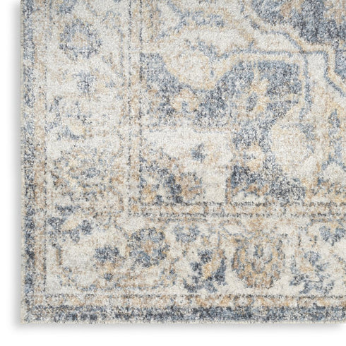 9' X 12' Gray Oriental Power Loom Area Rug