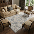 9' X 12' Gray Oriental Power Loom Area Rug